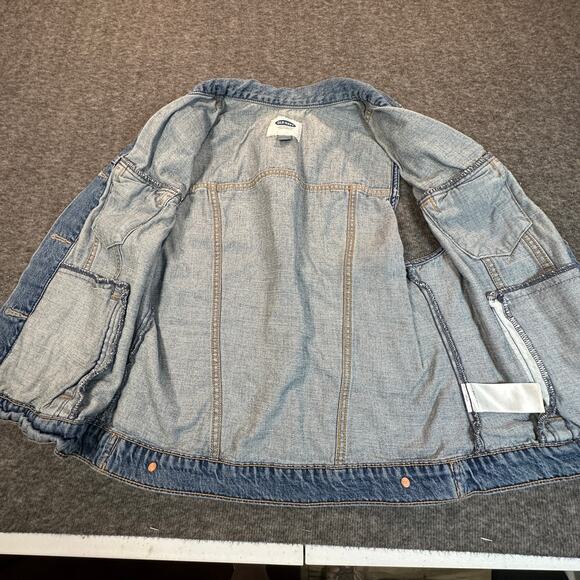 Old Navy Denim Vest Womens Medium Sleeveless 100% Cotton Button Front Vintage - Picture 5 of 12